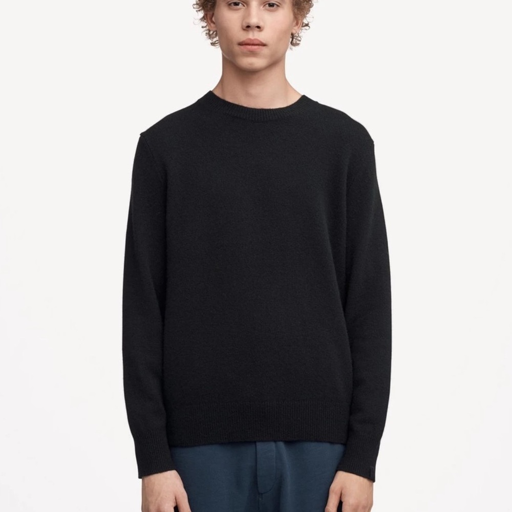 Rag & Bone Black 100% Cashmere Crewneck Sweater